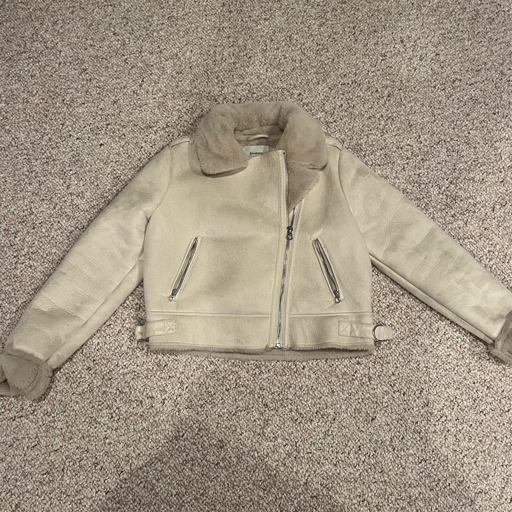 Faux Fur Aviator Jacket